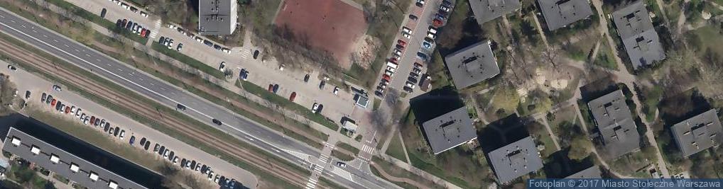 Zdjęcie satelitarne Paczkomat InPost WAW77A