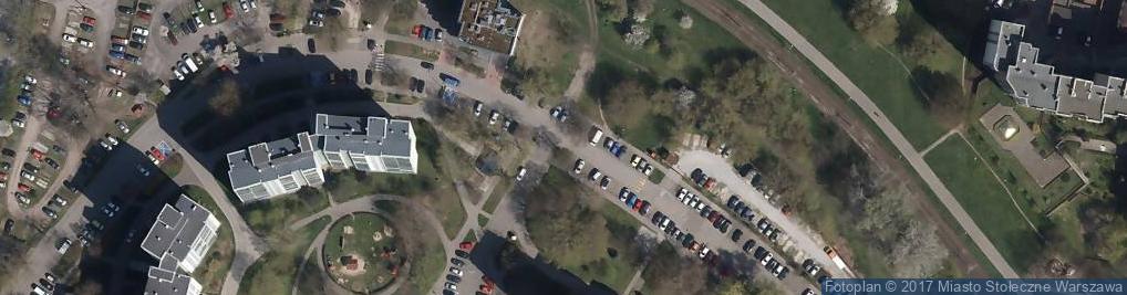 Zdjęcie satelitarne Paczkomat InPost WAW89BAPP