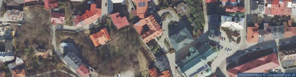 Zdjęcie satelitarne Pałac Biskupi z 2 poł. XIX w