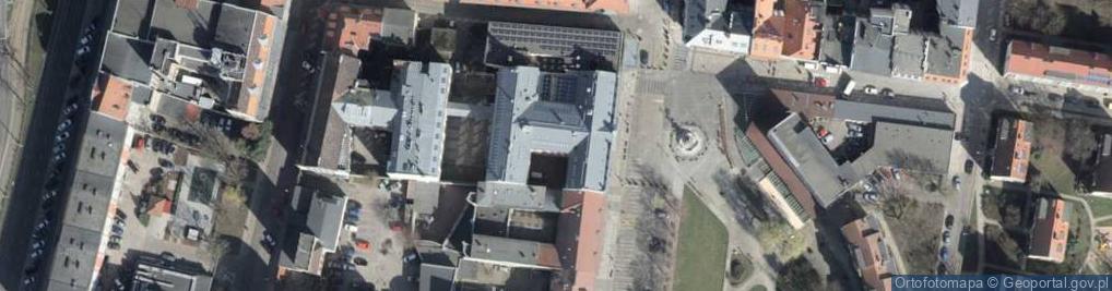 Zdjęcie satelitarne Pałac pod Globusem w Szczecinie