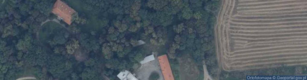 Zdjęcie satelitarne Podzamcze - pałac Zamoyskich