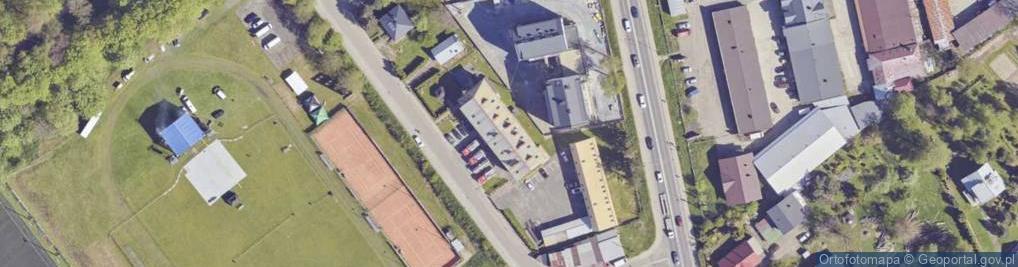 Zdjęcie satelitarne KP PSP Lesko