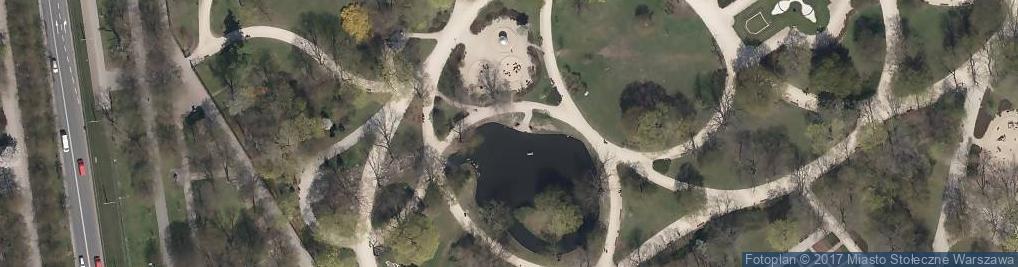 Zdjęcie satelitarne Ogród Krasińskich