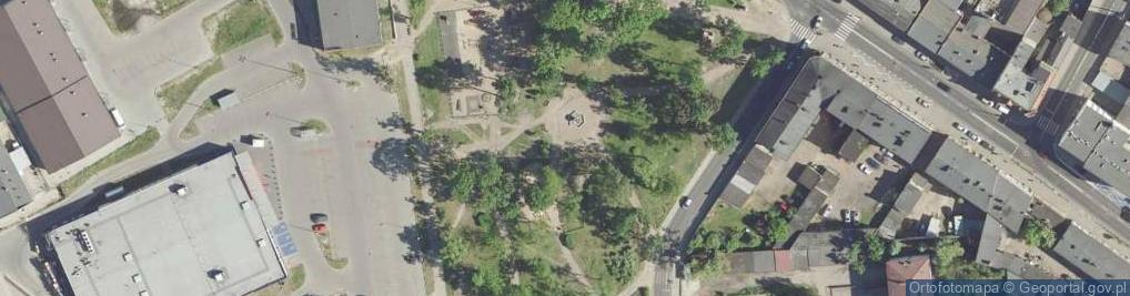 Zdjęcie satelitarne Park 700-lecia Nakła
