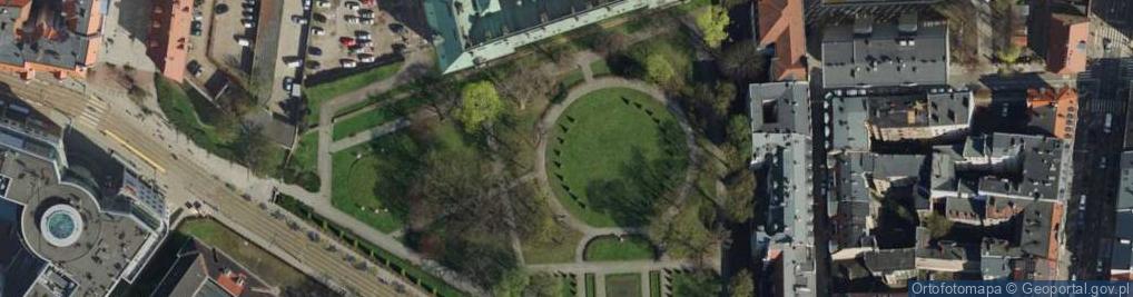 Zdjęcie satelitarne Park Fryderyka Chopina