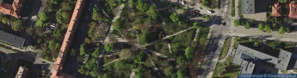 Zdjęcie satelitarne Park Gajowicki