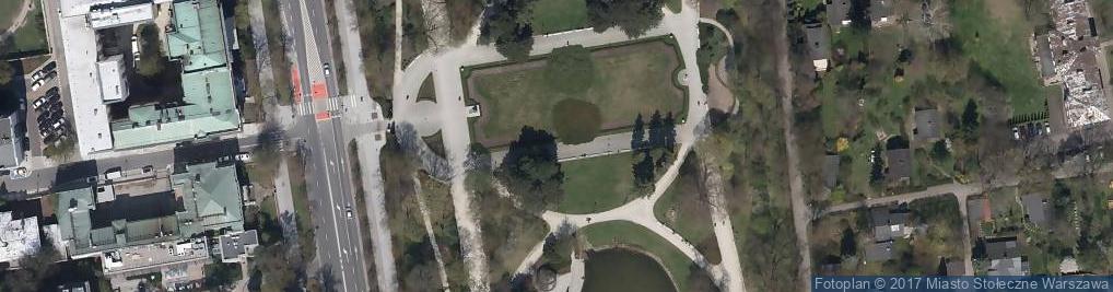 Zdjęcie satelitarne Park Ujazdowski