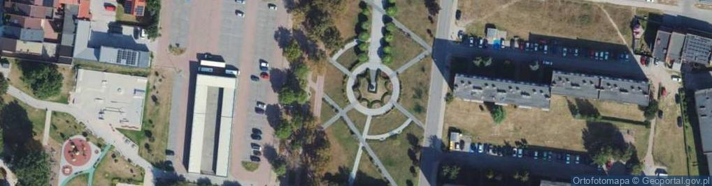 Zdjęcie satelitarne Skwer Świętego Wojciecha