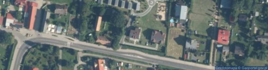 Zdjęcie satelitarne Domki U TADEUSZA Pokoje Noclegi Wczasy Wakacje Bobolin