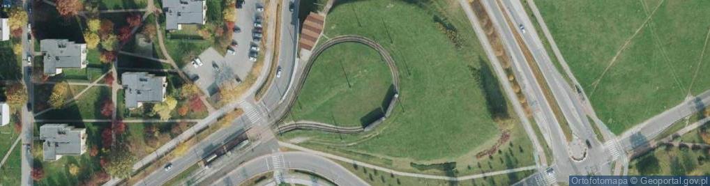 Zdjęcie satelitarne Pętla tramwajowa