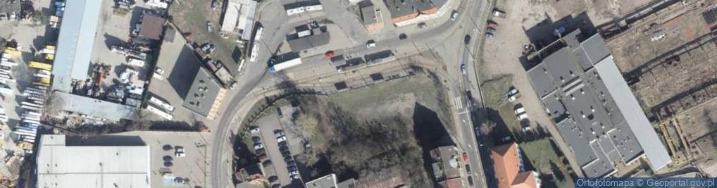 Zdjęcie satelitarne Pętla tramwajowa