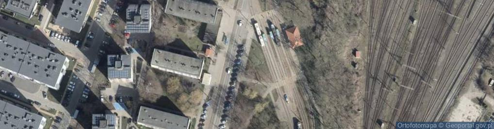 Zdjęcie satelitarne Pętla tramwajowa