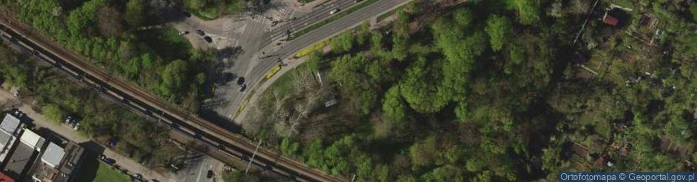 Zdjęcie satelitarne Pętla tramwajowa