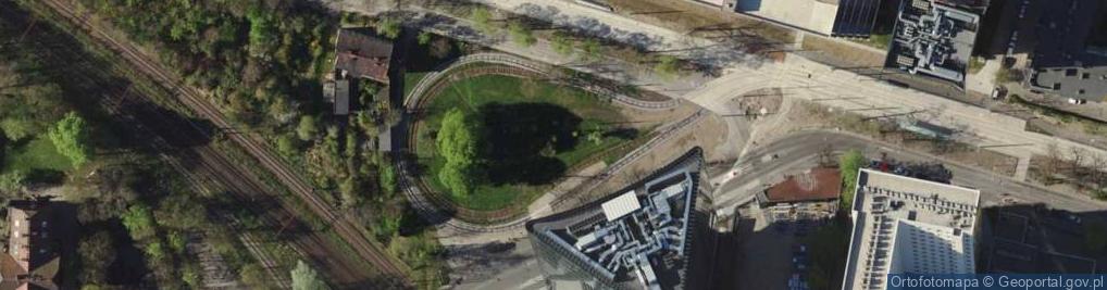 Zdjęcie satelitarne Pętla tramwajowa