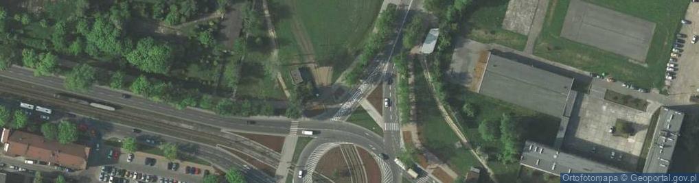 Zdjęcie satelitarne Pętla tramwajowa