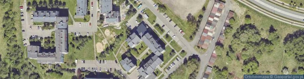 Zdjęcie satelitarne Pod Drewnianym Bocianem
