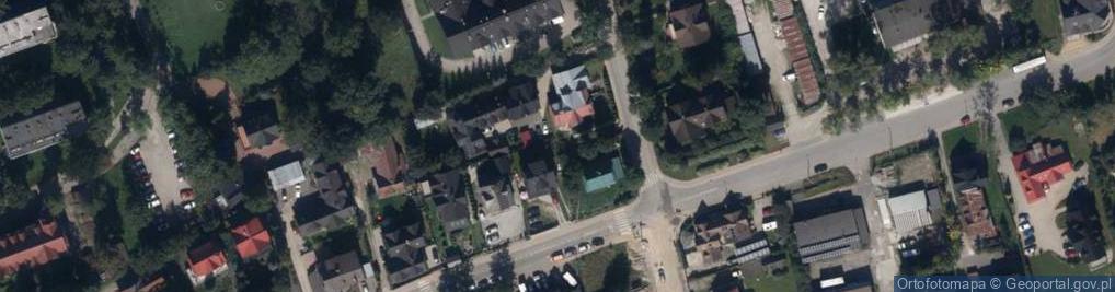 Zdjęcie satelitarne Pokoje u Helenki