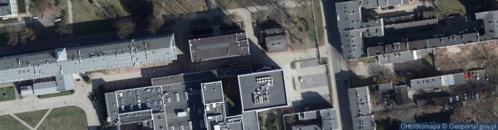 Zdjęcie satelitarne Centrum Diagnostyki i Terapii Laserowej Politechniki Łódzkiej