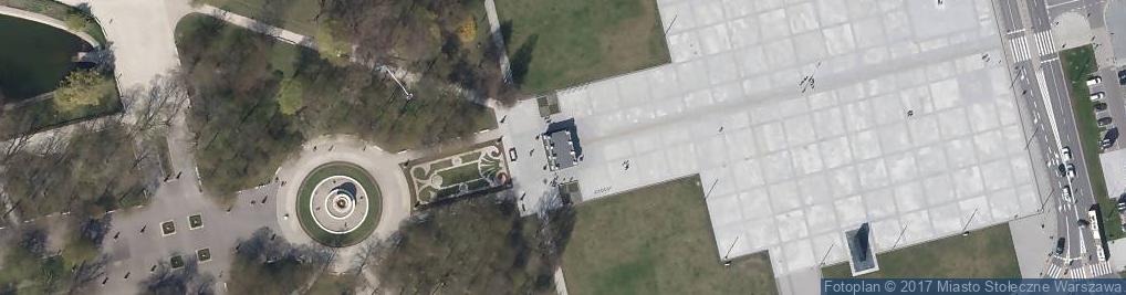 Zdjęcie satelitarne Grób Nieznanego Żołnierza