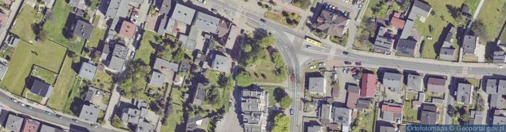 Zdjęcie satelitarne Kamień upamiętniający 1000 lat Brzozowic - Kamienia