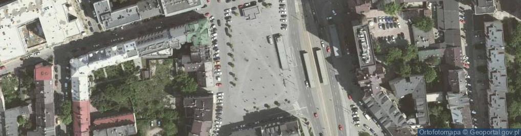 Zdjęcie satelitarne Krzesła na Placu Bohaterów Getta