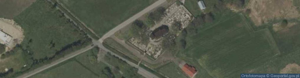 Zdjęcie satelitarne Krzyż - pomnik ku czci mieszkańców wsi Bojszów poległych w II w
