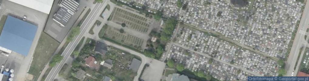 Zdjęcie satelitarne Mauzoleum - mogiła zbiorowa