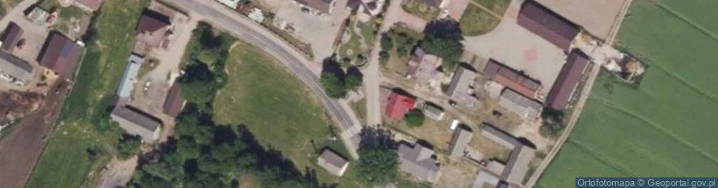 Zdjęcie satelitarne Miejsce uczczone męczeńskąśmiercią mieszkańców wsi Roszki Woźni