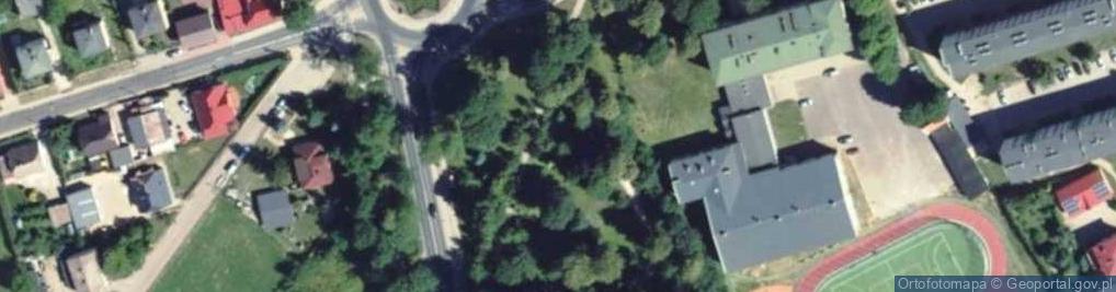 Zdjęcie satelitarne Monument upamiętniający cmentarz ewangelicki czynny do 1945