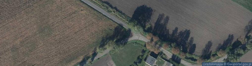 Zdjęcie satelitarne Na pamiątkę parcelacji majątku w Kornie oraz osadnictwa w latac