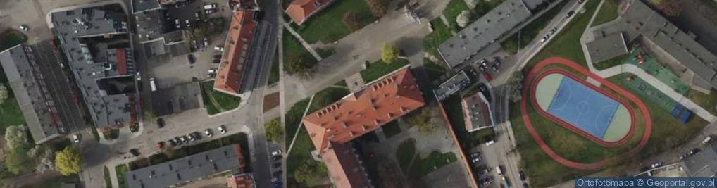 Zdjęcie satelitarne Obrońcom Poczty Gdańskiej
