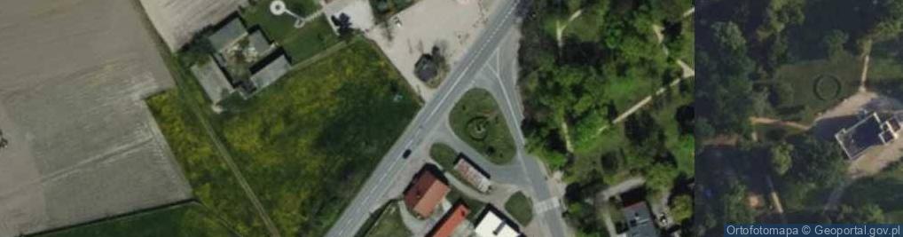 Zdjęcie satelitarne Ofirom strajku robotników rolnych 1905 r.