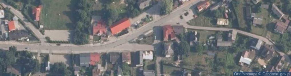Zdjęcie satelitarne Pamięci ofiar hitlerowskiego terroryzmu w Chechle