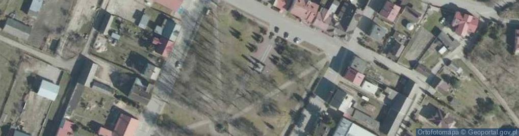 Zdjęcie satelitarne Pamięci Żołnierzy Samodzielnej Grupy Operacyjnej Narew poległym
