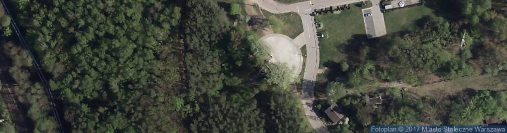 Zdjęcie satelitarne Poległym pod Olszynką Grochowską w 1831r