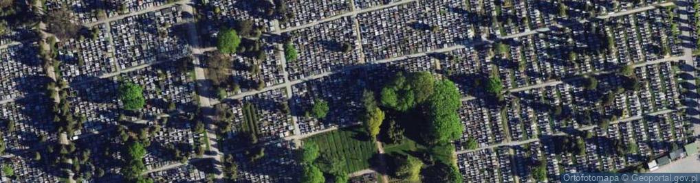 Zdjęcie satelitarne Pomnik katyński
