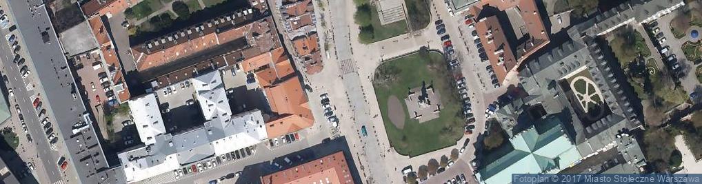 Zdjęcie satelitarne Pomnik Mikołaja Kopernika - Krakowskie Przedmieście