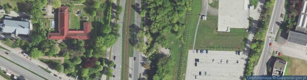 Zdjęcie satelitarne Pomnik pamięci Żwirki i Wigury