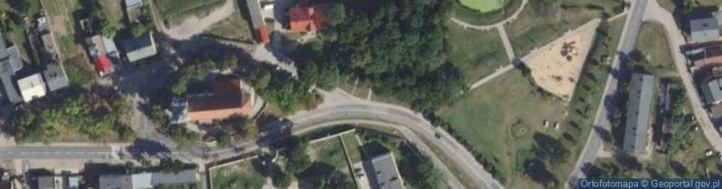 Zdjęcie satelitarne pomnik św. Marcina