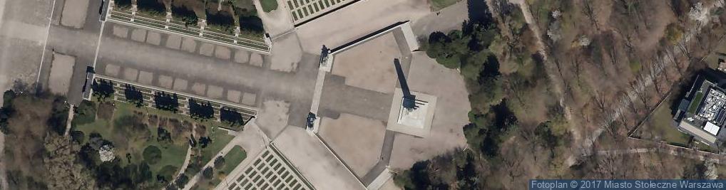 Zdjęcie satelitarne Pomnik Wdzięczności Armii Czerwonej