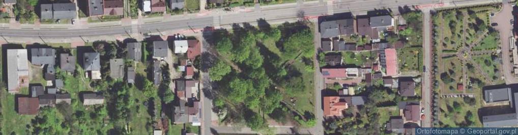 Zdjęcie satelitarne pomnik zolnierzy radzieckich