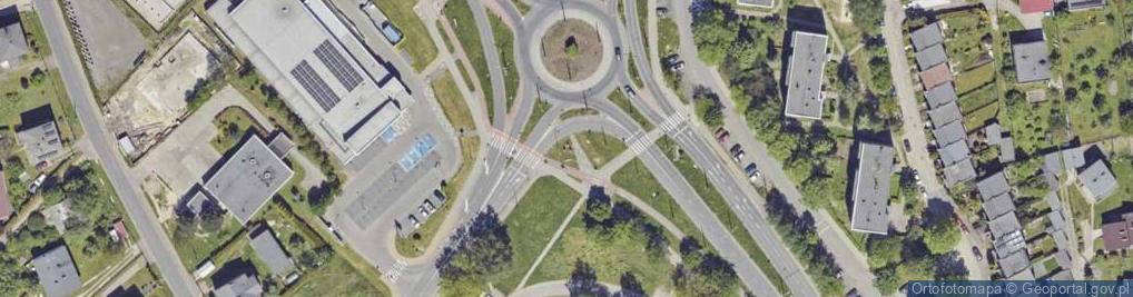 Zdjęcie satelitarne Popiersie generała Stefana "Grota" Roweckiego, pierwszego komen