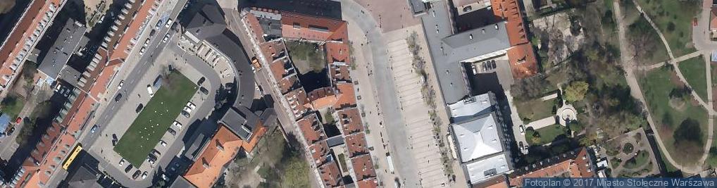 Zdjęcie satelitarne W tym domu mieszkał Tadeusz Sygietyński