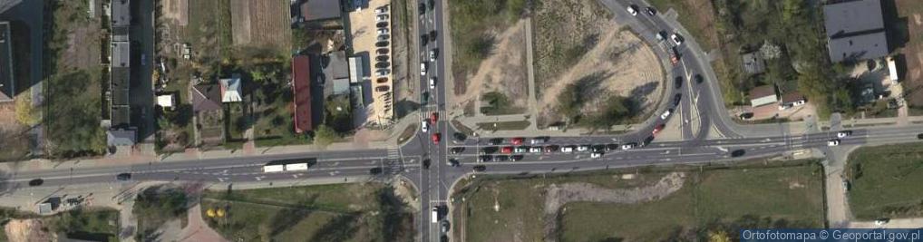 Zdjęcie satelitarne W tym miejscu Niemcy rozstrzelali 40. Powstańców Warszawskich