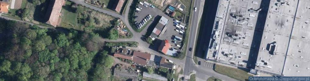 Zdjęcie satelitarne Pomoc Drogowa Mechanika Pojazdowa Blacharstwo Lakiernictwo