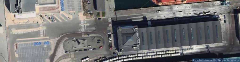 Zdjęcie satelitarne Dworzec Morski w Gdyni