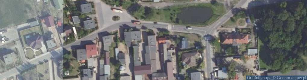 Zdjęcie satelitarne 1)Ewelina Łuczak Transport Ciężarowy2)Hotel Ajaks Ewelina Łuczak