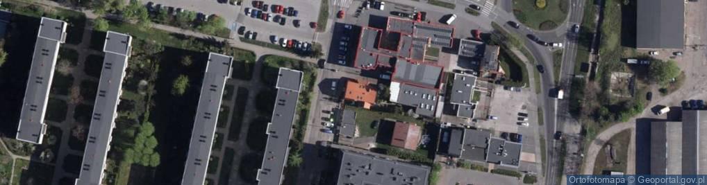 Zdjęcie satelitarne 1.Firma Laweko-Plast Tadeusz Behnke2.DOM Tadeusz Behnke