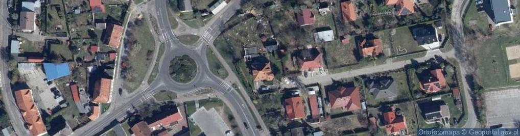 Zdjęcie satelitarne 1.Ispl Lek Robert Markowski 2.Pracownia Protetyczna Robert Markowski