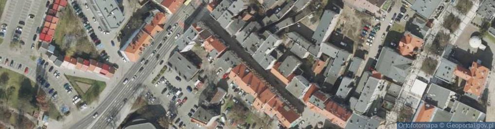 Zdjęcie satelitarne 1.Lidia Samek L & M Przedsiębiorstwo Produkcyjno-Handlowe 2.Sproject